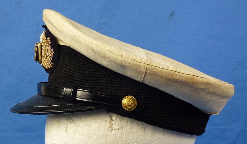 Named and Cased WWII Japanese Navy Officer Visor Cap — image 5