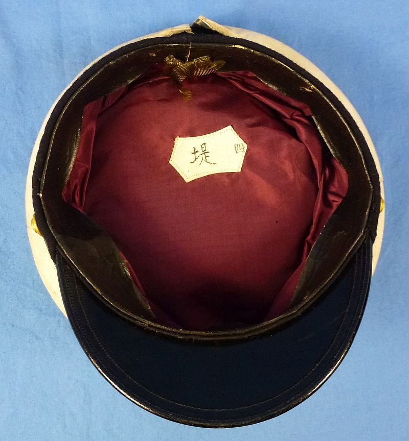 Named and Cased WWII Japanese Navy Officer Visor Cap — image 8