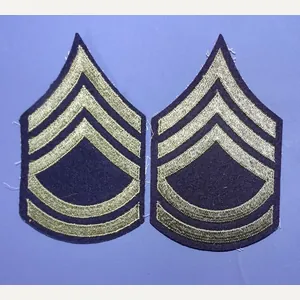 Pair WWII Wool Army Staff Sergeant Chevrons