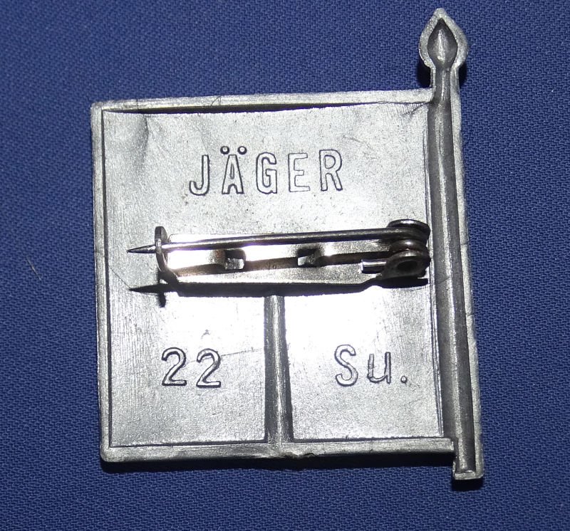 WWII German Jager Standard Plastic Tinnie Pin — image 2