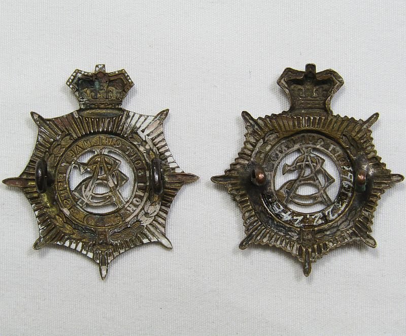 Pair British Army Service Corps Badges — image 2