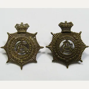 Pair British Army Service Corps Badges