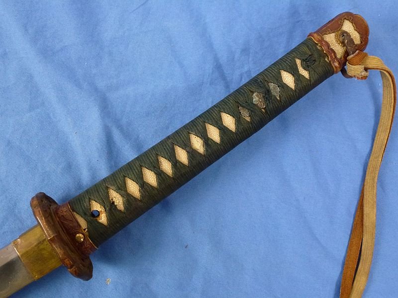 Signed WWII Army Officer Shin Gunto Sword with Company Officer Tassel — image 7