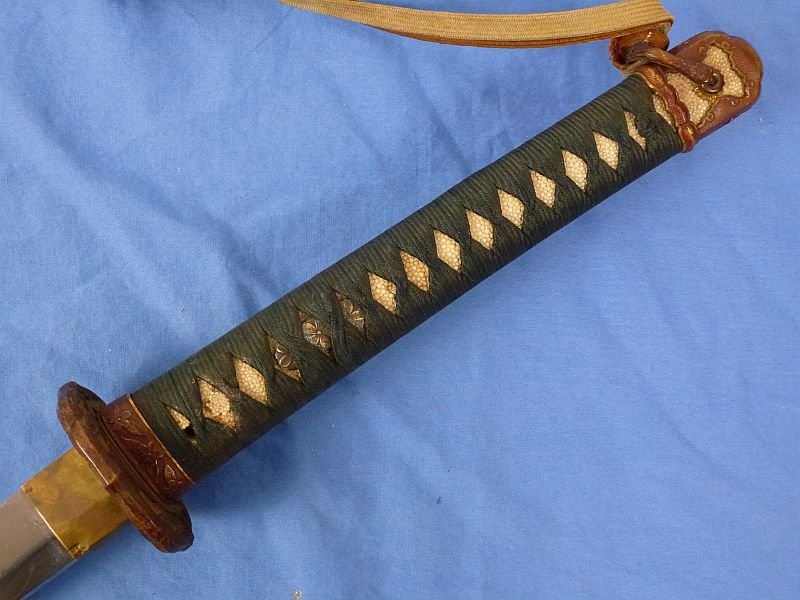 Signed WWII Army Officer Shin Gunto Sword with Company Officer Tassel — image 8