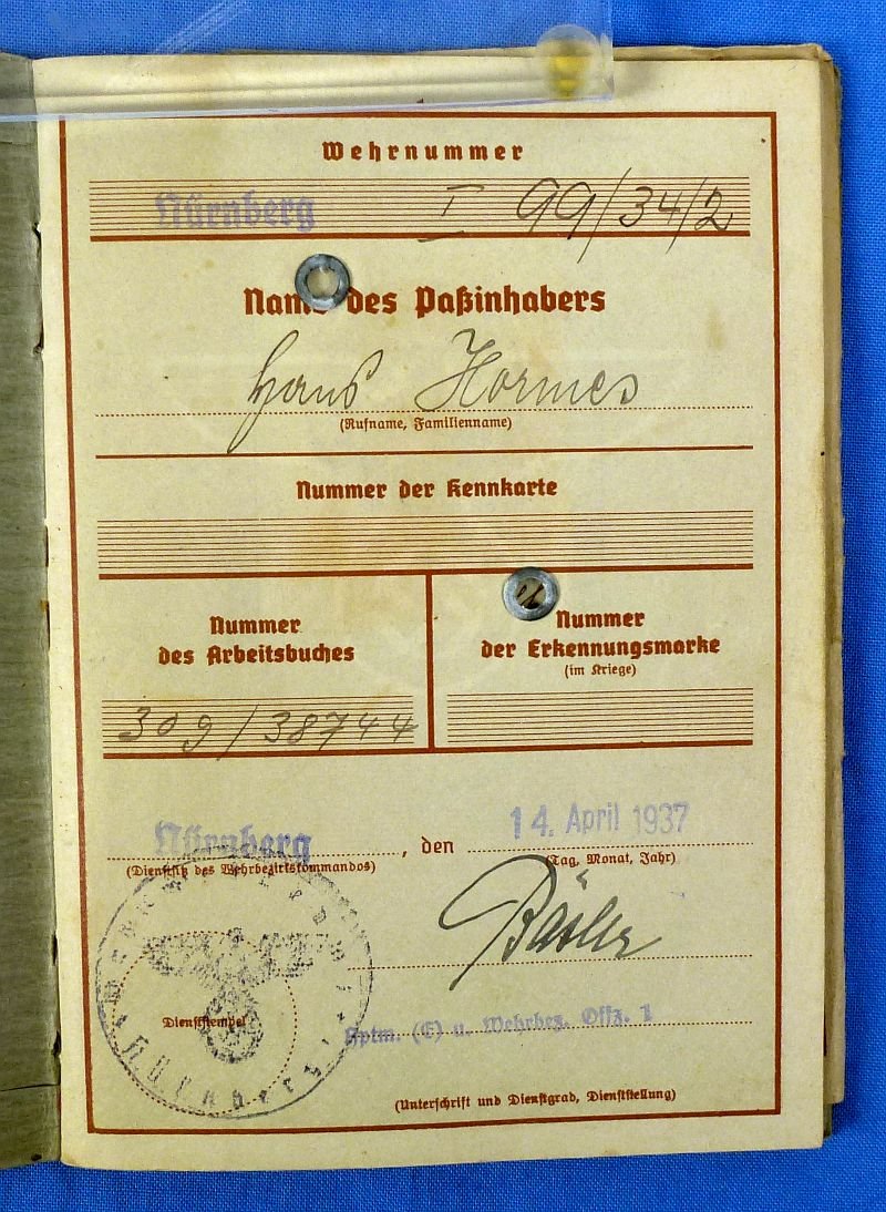 WWII German Army Wehrpass — image 2