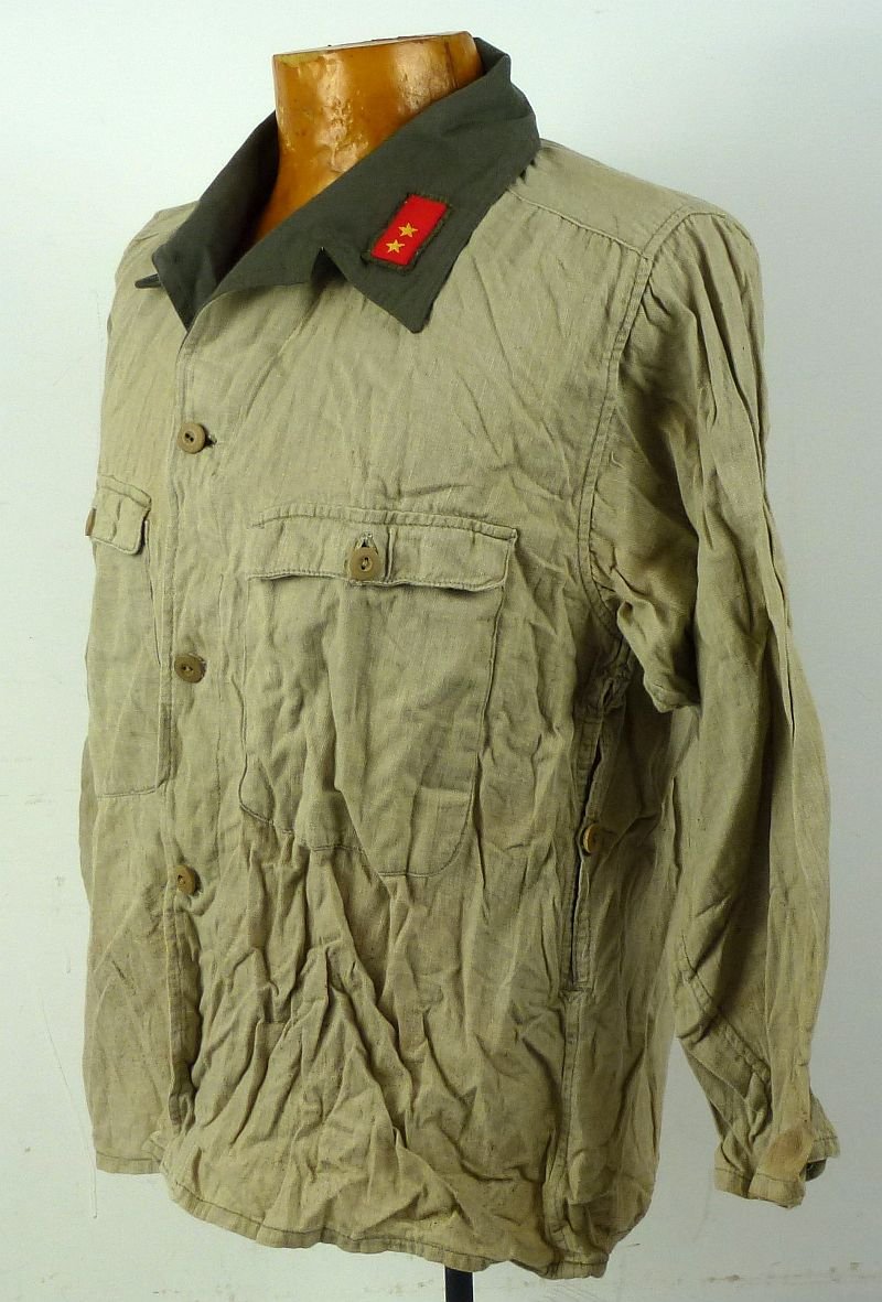 1944 Dated Japanese Army Private First Class Tropical Shirt with Three Quarter Length Sleeves — image 3