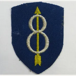 WWII 8th Infantry Division Patch on Wool