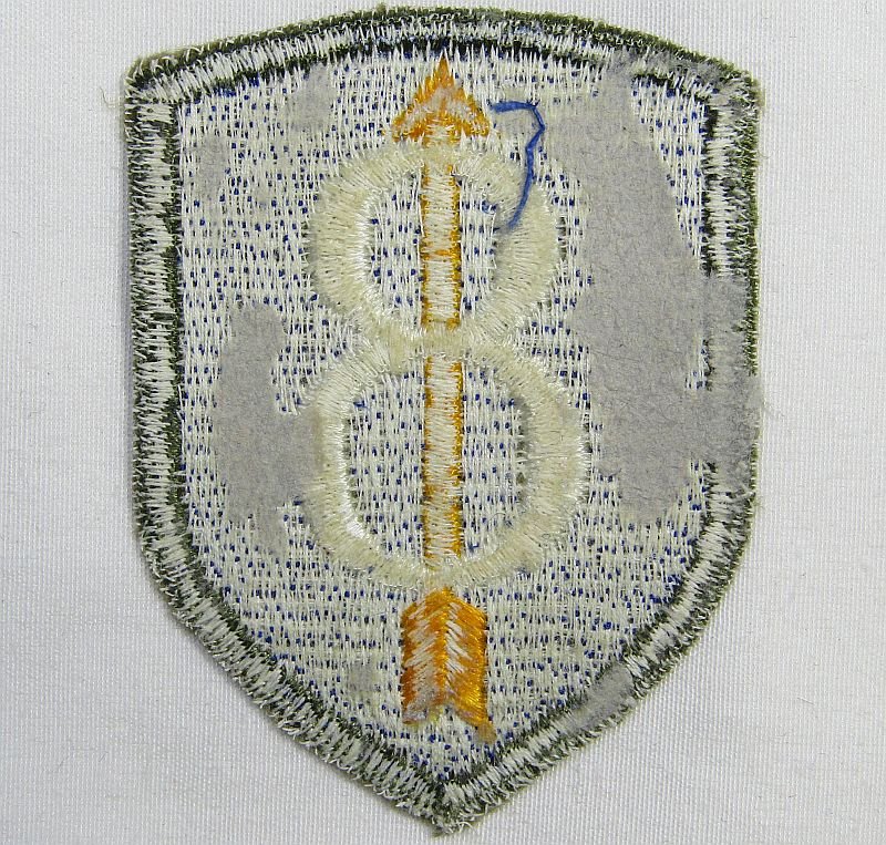 German Made 8th Infantry Division OD Border Patch — image 2