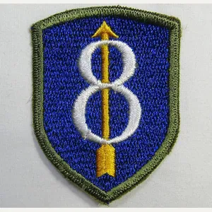 German Made 8th Infantry Division OD Border Patch