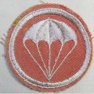 WWII Pink Parachute Troops Cap Patch