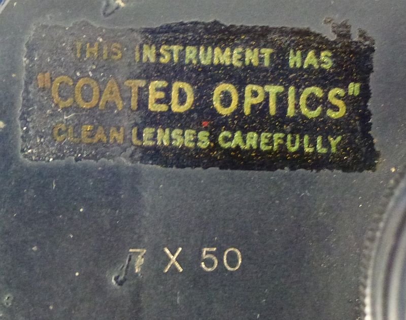 Cased 1943 Dated U.S. Navy Bureau of Ships 7 x 50 Binoculars — image 5