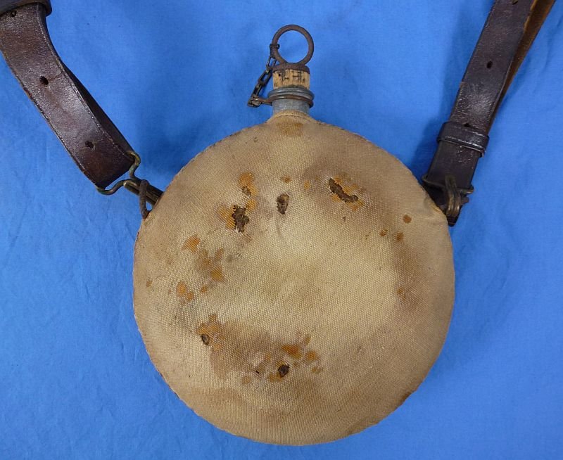 Model 1878 U.S. Army Indian Wars Canteen with Leather Shoulder Strap — image 3