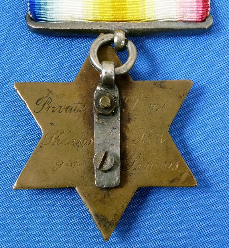 1843 British East India Company Gwalior Star Medal for the Battle of Punniar to the 9th Lancers — image 4