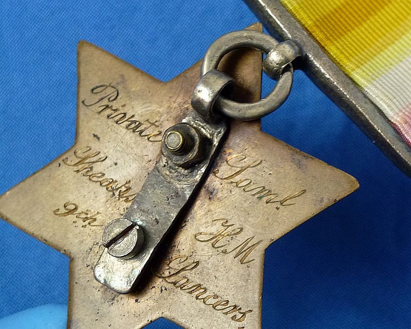 1843 British East India Company Gwalior Star Medal for the Battle of Punniar to the 9th Lancers — image 5