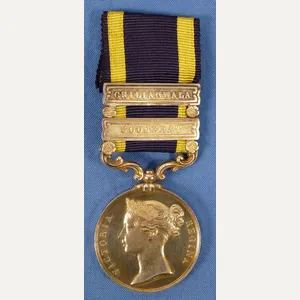 1849 British Punjab Medal with the Bars for Chilianwala and …