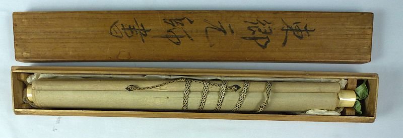 Large Boxed Kanji Scroll Written by Japanese Imperial Navy Admiral of the Fleet Togo Heihachiro — image 8