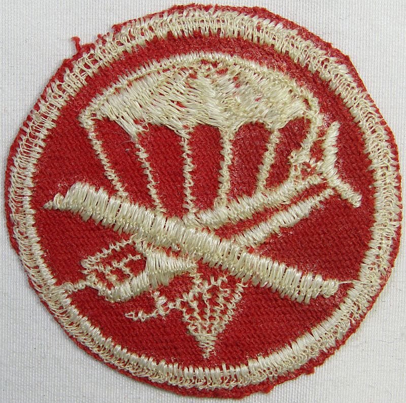 WWII Glider Parachute Artillery Officer's Cap Patch — image 2