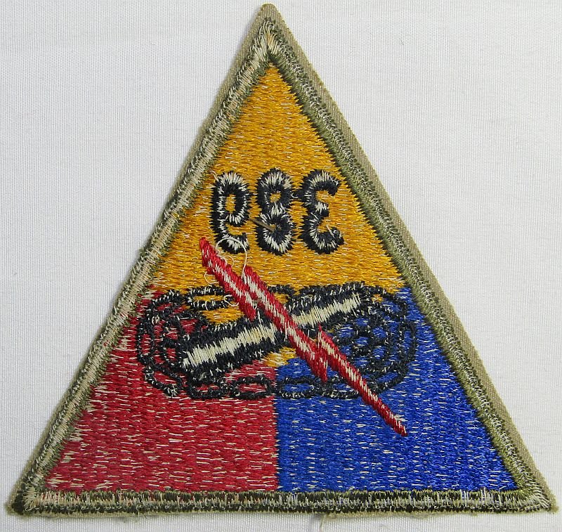 WWII 389th Tank Battalion Patch — image 2