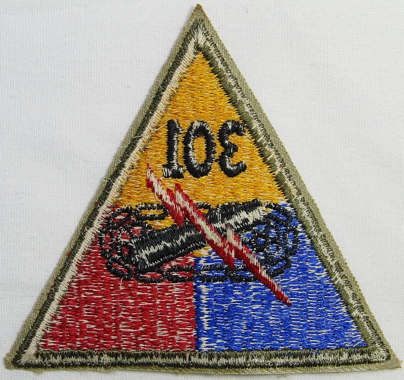 WWII 301st Tank Battalion Patch — image 2