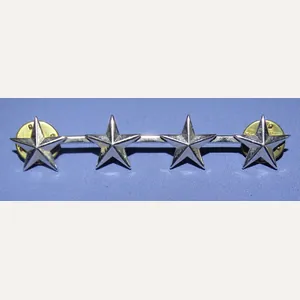 U.S. Army 4 Star General Sterling 3 inch Collar Insignia
