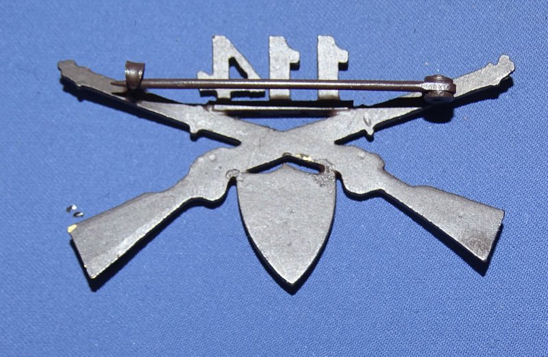 WWI Officer's 114th Infantry Adjutant General Collar Insignia — image 2