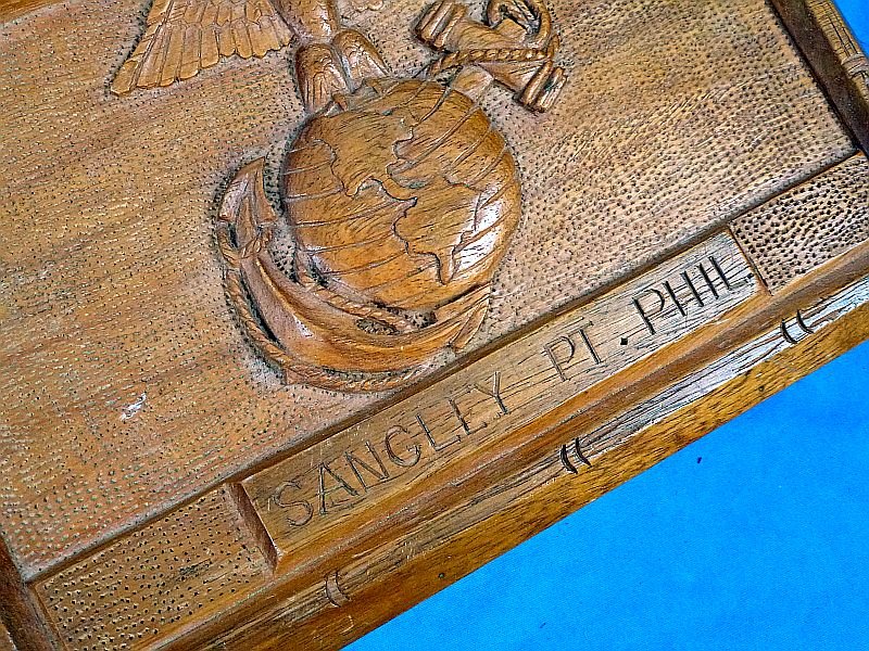 Named U.S. Marine Corps Officer's Philippine Islands Carved Desk Box — image 4