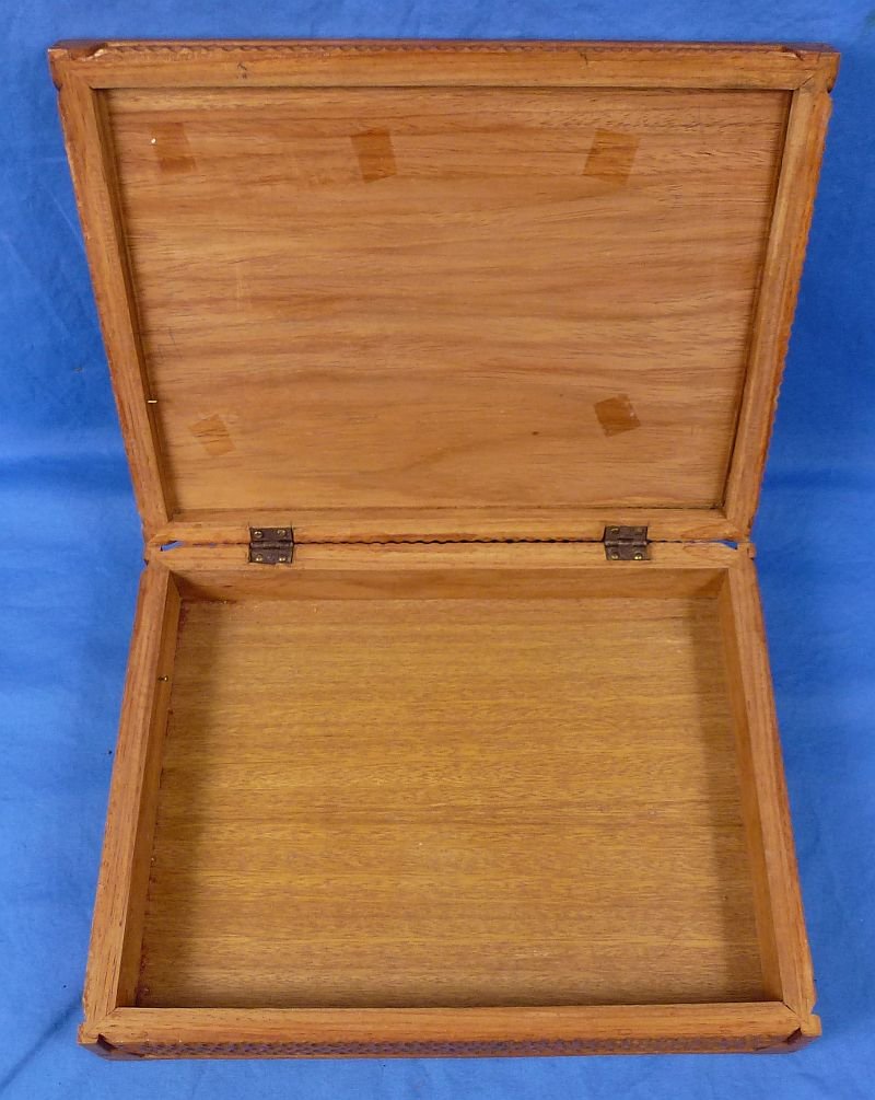 Named U.S. Marine Corps Officer's Philippine Islands Carved Desk Box — image 5