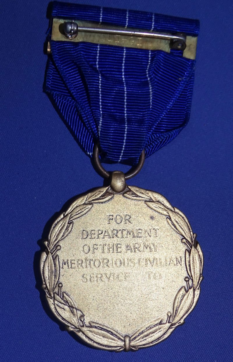 Department Of The Army Meritorious Civilian Service Medal — image 2