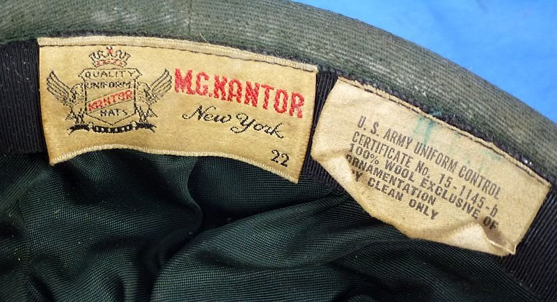 Named 1960's U.S. Army Female Field Grade Officer Uniform Cap — image 9