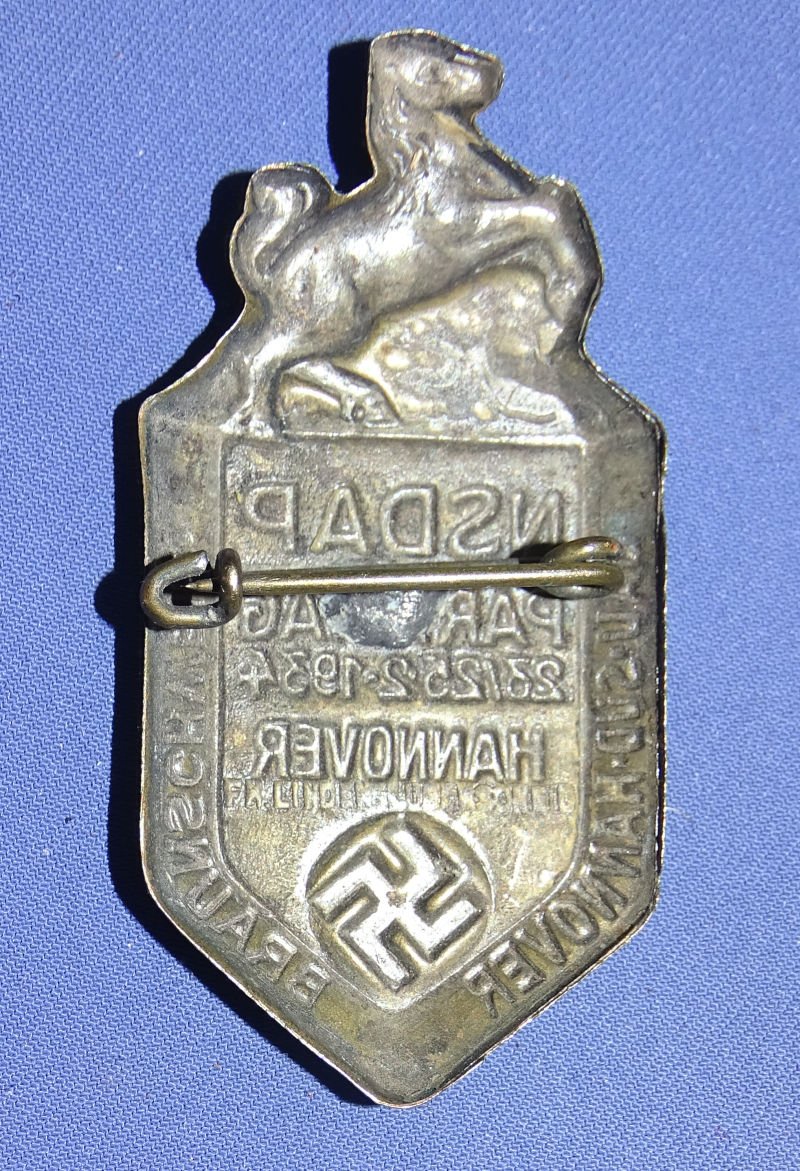 1934 NSDAP Tinnie Hannover — image 2