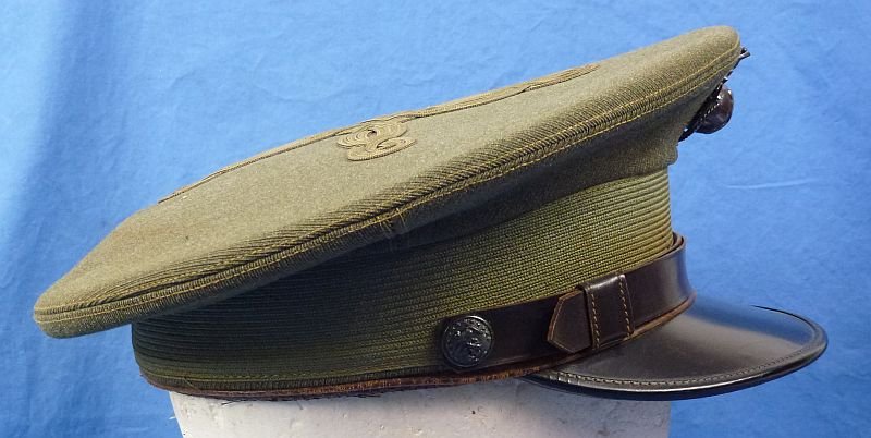 WWII U.S. Marine Corps Officer Visor Cap – Okinawa Combat Veteran — image 3