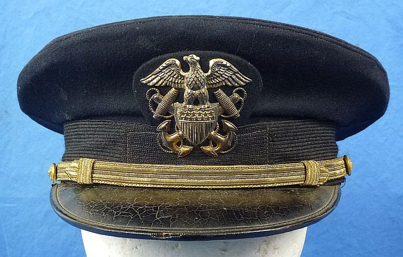 WWII U.S. Navy Officer Visor Cap from 'Submarine Base Pearl Harbor' — image 2
