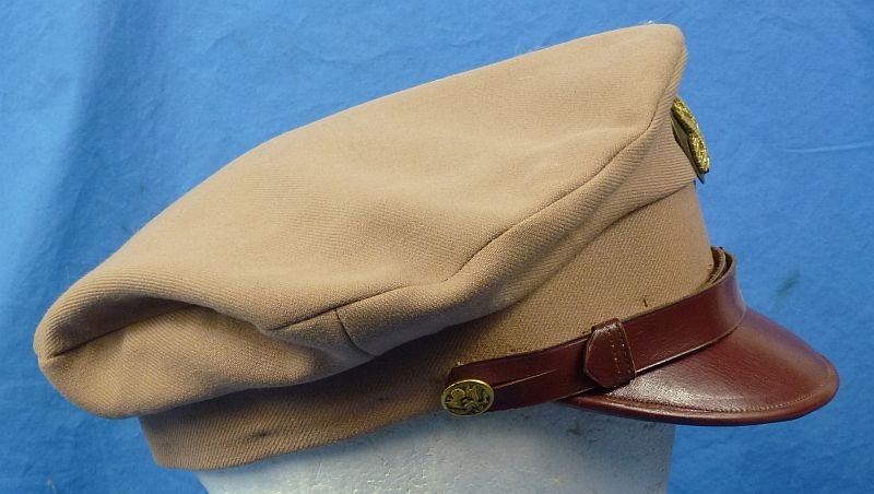 WWII Army Air Force EM/NCO 'Pink' Visor Cap — image 3