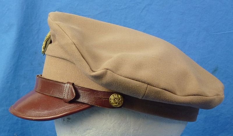 WWII Army Air Force EM/NCO 'Pink' Visor Cap — image 5