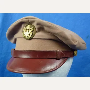 WWII Army Air Force EM/NCO 'Pink' Visor Cap