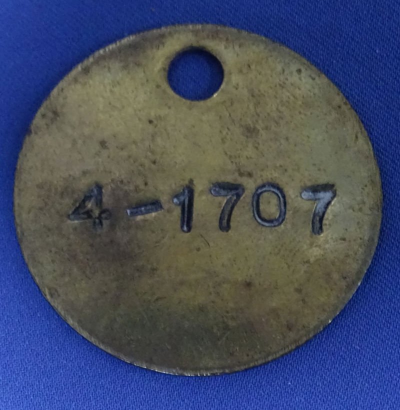 Curtiss Aeroplane & Motor Co Brass Tag — image 2