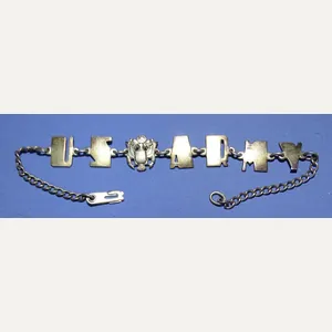 WWII 'US Army' Sterling Sweetheart Bracelet