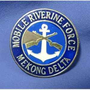 Vietnam Mobile Riverine Force Mekong Delta Beercan DI / Crest