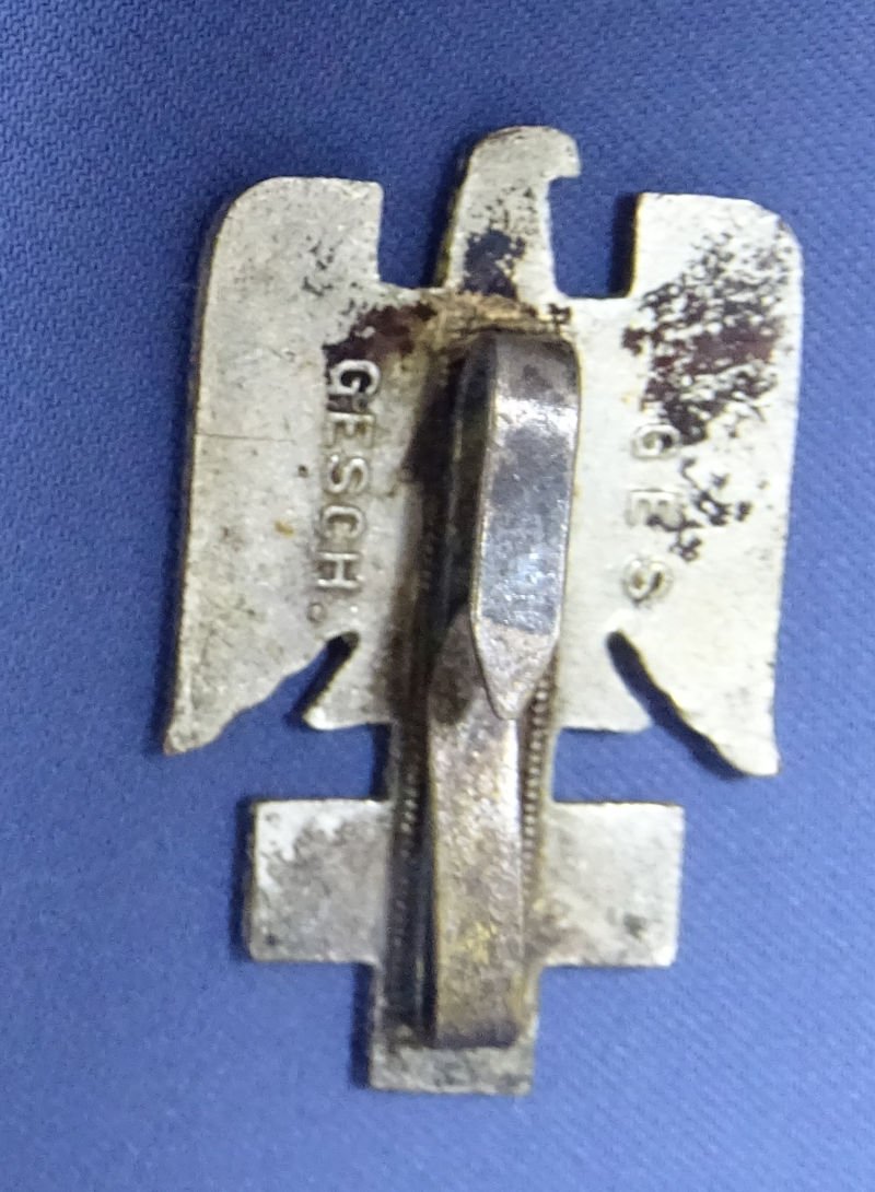 WWII German Red Cross Visor Cap Insignia — image 2