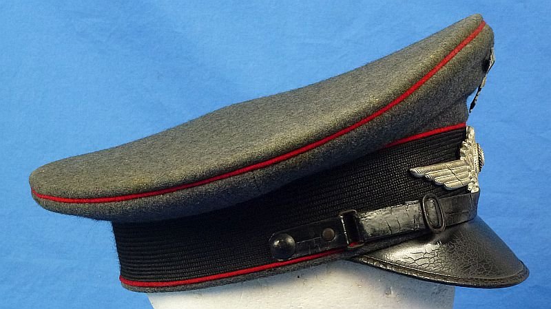 WWII Luftwaffe Flak EM/NCO Visor Cap — image 3