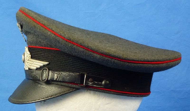 WWII Luftwaffe Flak EM/NCO Visor Cap — image 5