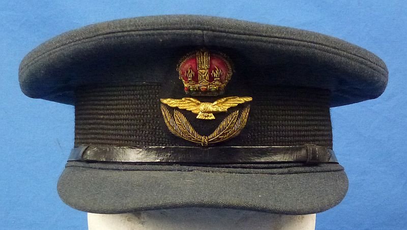 WWII British Royal Air Force Officer Visor Cap — image 2