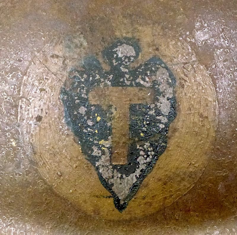 WWI Painted U.S. Army 36th Division British Brodie Helmet — image 2