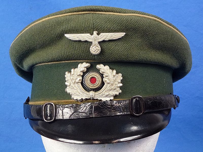 1936 Dated German Army 15th Infantry Regiment Marked EM/NCO Visor Cap — image 2