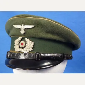 1936 Dated German Army 15th Infantry Regiment Marked EM/NCO Visor …