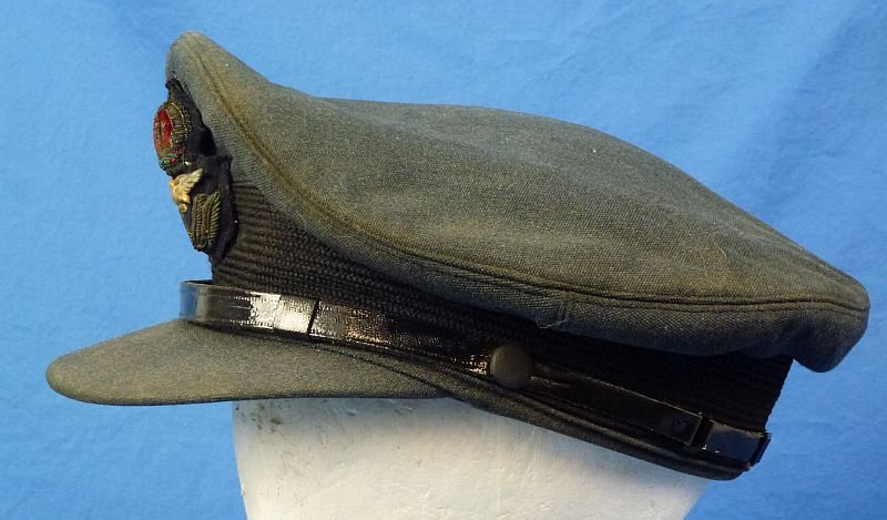 Named WWII British Royal Air Force Officer Visor Cap — image 5