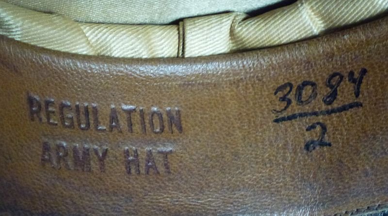 WWI Army Officer Visor Cap with Rain Cover — image 15