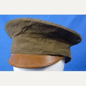 WWI Army Officer Visor Cap with Rain Cover