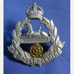 WWI British Army Lancashire Regiment Cap Badge