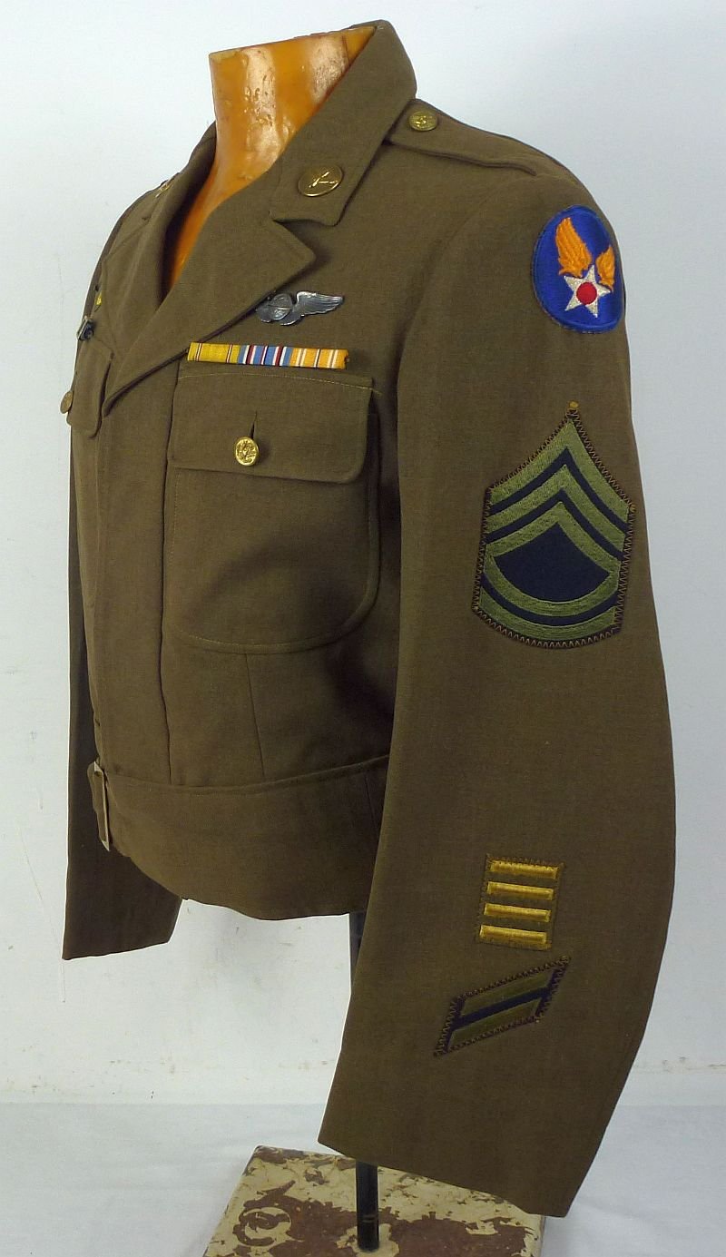 Named WWII Army Air Force CBI Navigator Technical Sergeant Ike Jacket — image 3